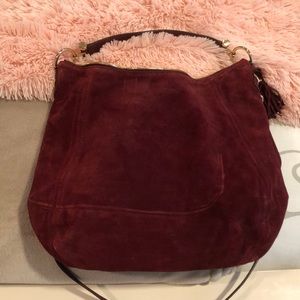 Merlot Michael Kors never used bag suede